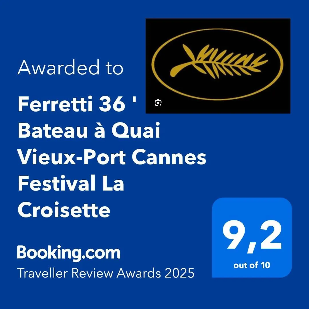 Ferretti 36 ' Bateau A Quai Vieux-Port Cannes Festival La Croisette France